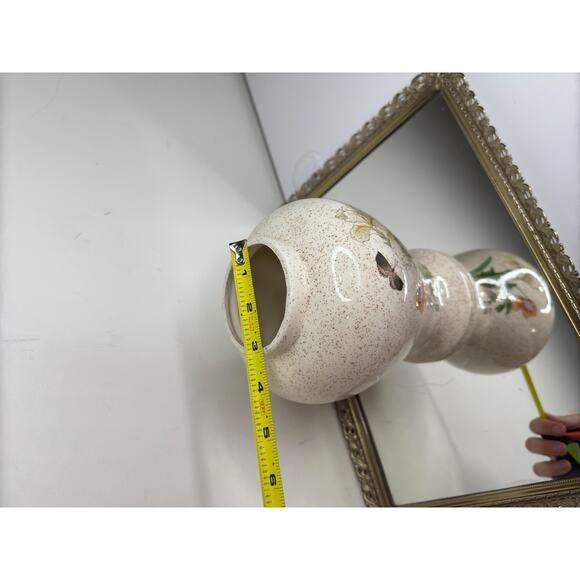 Beautiful Vintage Ginger Jar with Floral Scene depicting Poppy flower, Iris - Picture 3 of 10